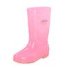 Non-slip short rubber shoes rain shoes women's summer rubber boots jelly waterproof shoes transparent medium tube plastic laundry overshoes