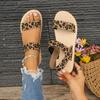 Fashion Summer Woman Shoes Sandals Breathable Women Shoe Round Head Open Toe Leopard Casual Comfortable Women‘s Flats Shoes
