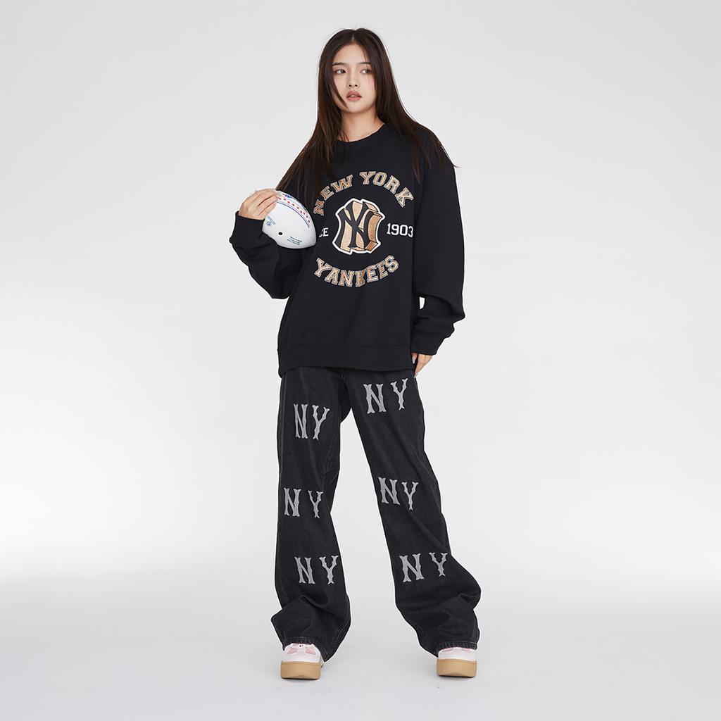 New MLB Sweatshirts Unisex Black 3AMTV1034-50BKS