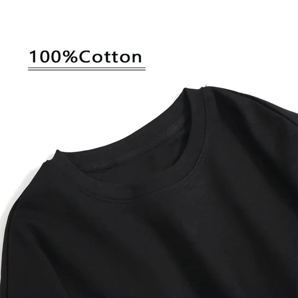Maglietta estiva da uomo retrò pesante con lettere inglesi, 100% cotone, stampata, girocollo, di alta qualità, casual, fitness, strada