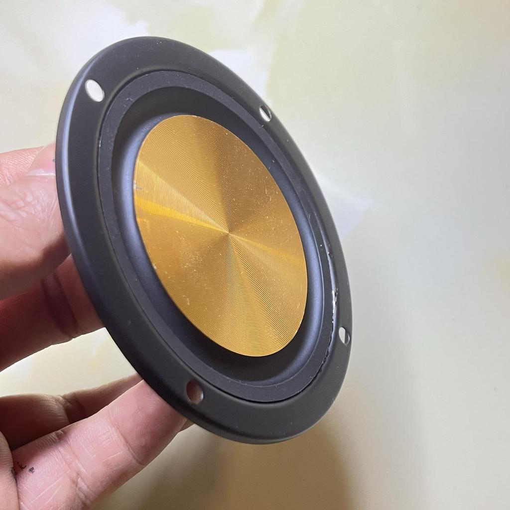 4" x 3" Inverted Edge Bass Diaphragm Radiator with 5" x 6" Bracket for Passive Vibration Cones - Audio Accessory