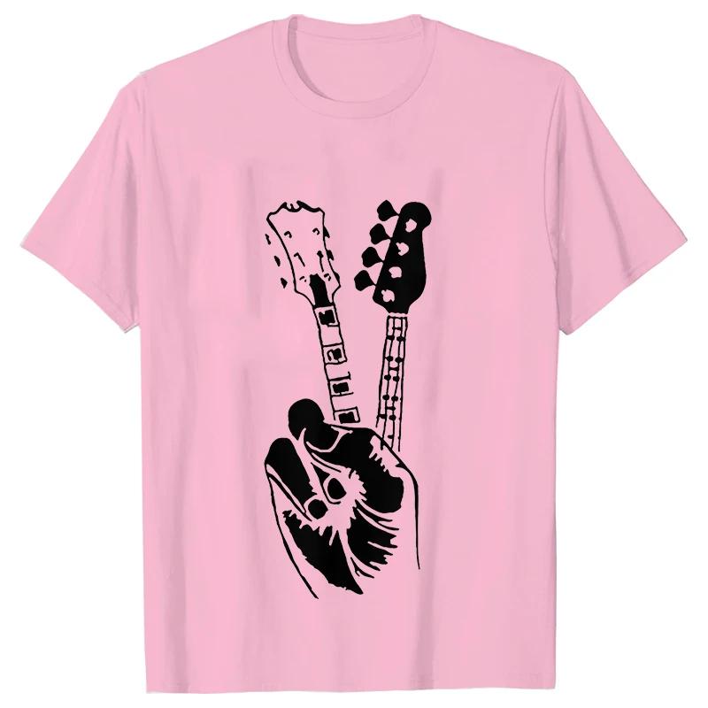 Funny Electric Bass Guitar Tee Shirts Graphic Tops Streetwear Short Sleeve Music Hip Hop Rock Musician Guitarist T-shirt Men