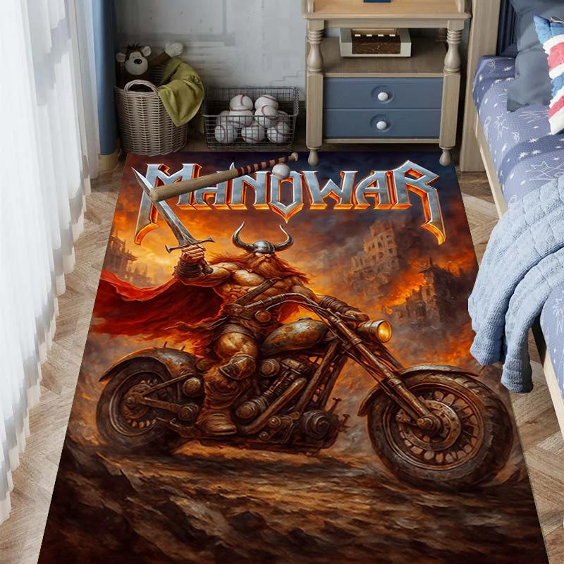 Manowar: Blood Kings carpet Doormat Living room and bedroom mats Dormitory decoration Bathroom mat Office chair cushion