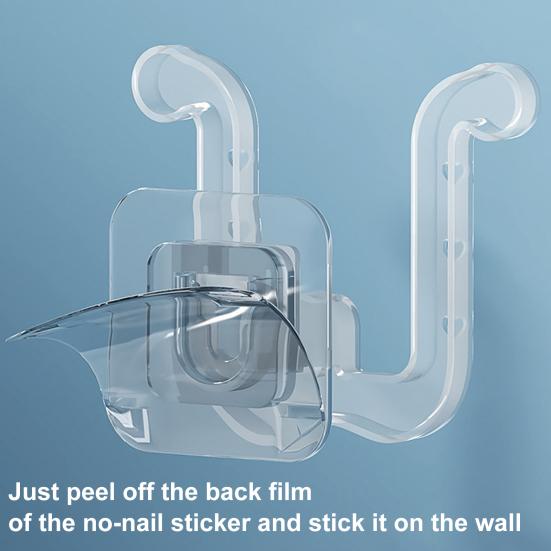 1/4 ks U-tvarovaný držák na pantofle Nástěnný úložný regál Silná nosnost