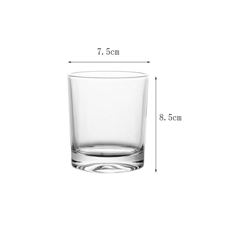 1pcs Advanced Style Multiple Capacity Juice Beverage Cups Het-resistant Round Transparent Glass Cups Hotel Restaurant Water Cups