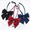 Adult Women School Uniform Bow Tie With Breathable Cotton For Office And Casual Wear