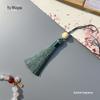 Versatile New Year Decoration: Lotus Tassel Bookmark, Fan, and Mobile Chain