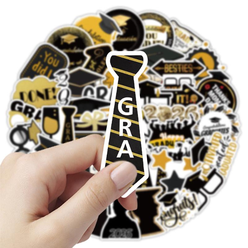 2026 Graduation Season Graffiti Stickers Cartoon Diy Toys Secret For Bottle Aesthetic Decals