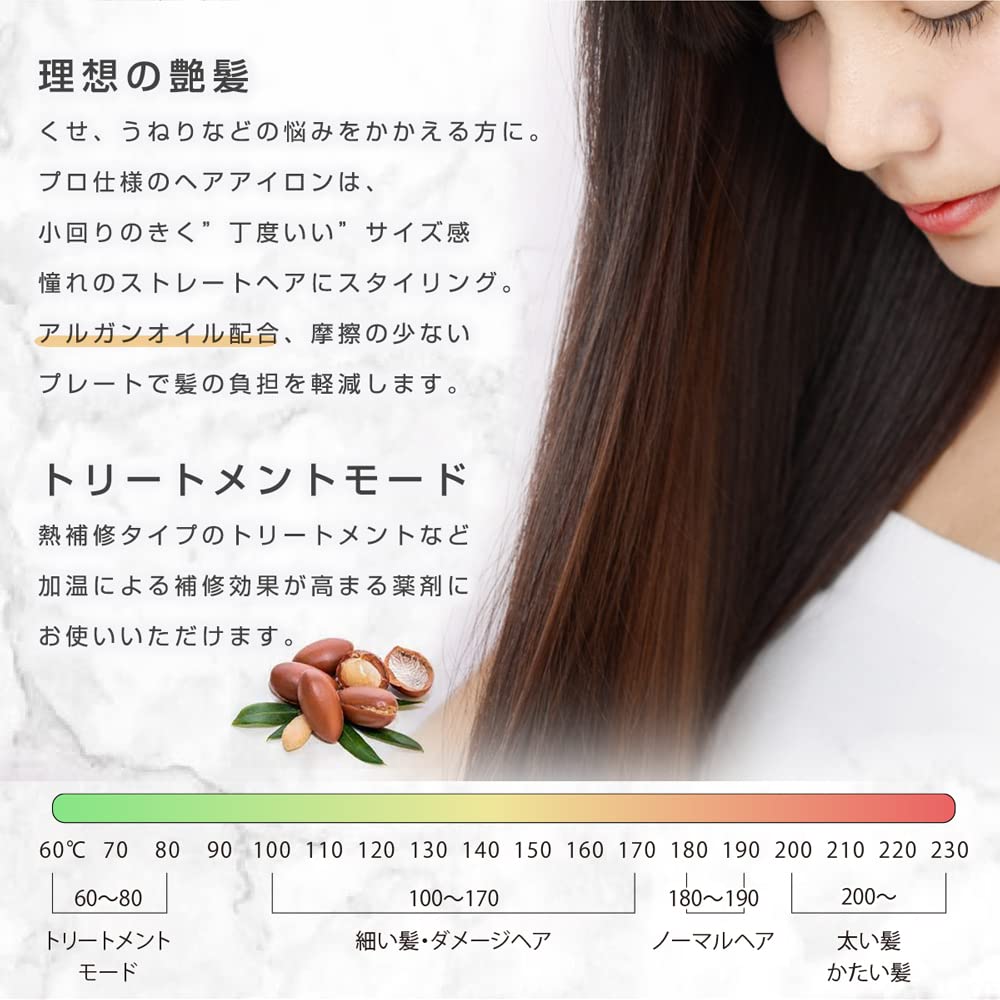 Az Style [Ultra Straight Iron] Drehbares Anti-Twist-Kabel, damit das Ausschalten nicht vergessen wird. 1 Jahr Herstellergarantie