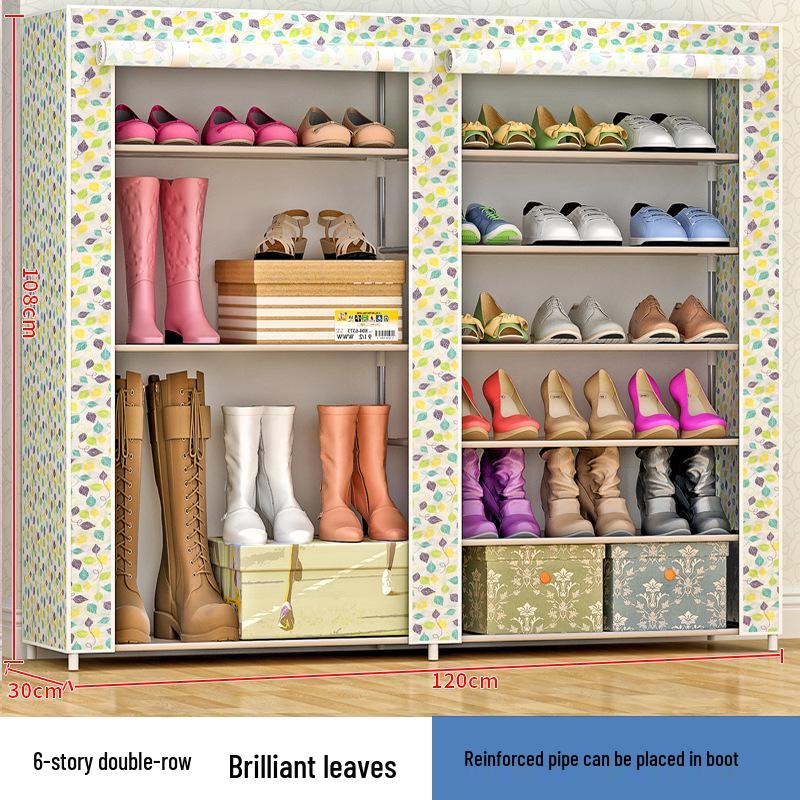 Multi-Layer Dustproof Shoe Cabinet with Large Storage Capacity for Home or Dormitory Use