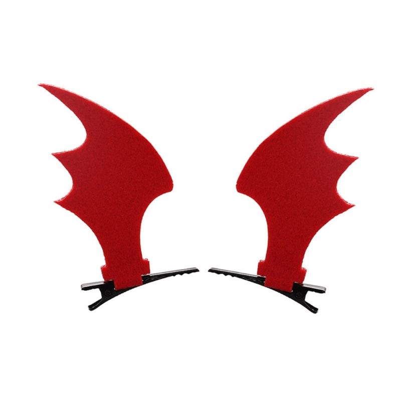 Halloween Bat Wing Shape Hairband Goth Kids Female Clip Headdress Goth Hair Clip for Hauntsed House Parties for Head Dec