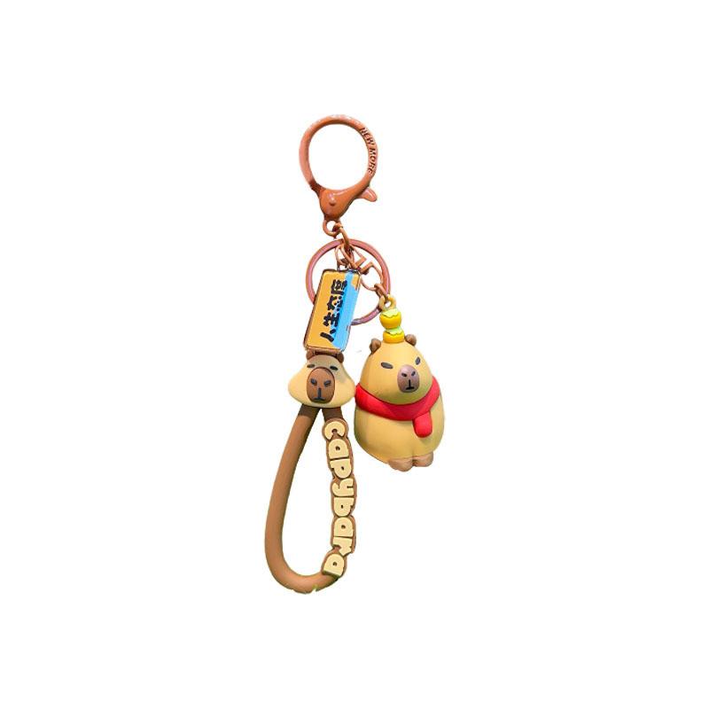 Capybara Keychain With Cartoon Resin Pendant For Gift And Collection