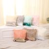 Fashion Long Furs Sequins Patchworks Decorative Cushions Cover Bling Embroidered Square Pillow Cover Cushions Case