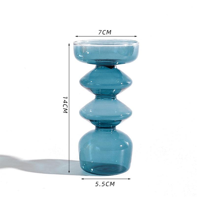 Ins Crystal Ball Bubble Glass Vase Flower Arrangement Hydroponics Ball Glass Art Flower Ware Home Decor Tabletop Glass Vase