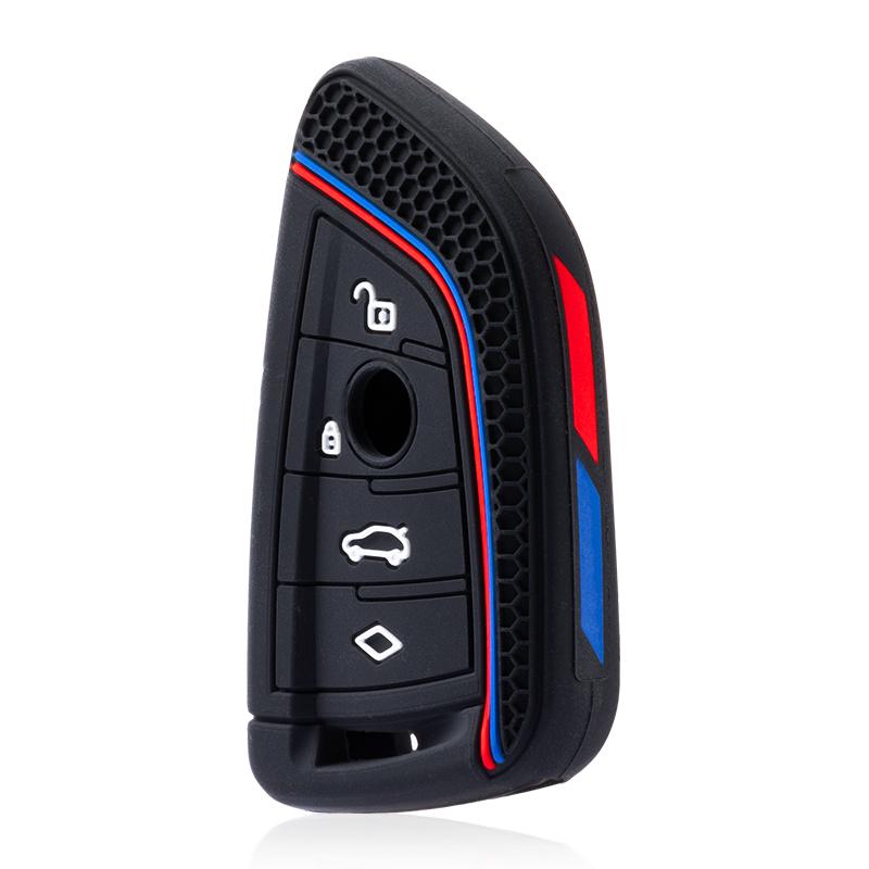 Silicone Car Key Case Cover Fob For Bmw F10 F20 F30 G20 G30 F15 F16 G01 G02 G05 X1 X3 X4 X5 X6 1 3 5 7 Series G07 F34 Key Bag