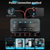 Motorcycle Fuse Box 20A Low Profile Terminal Block with LED Indicator 4 Circuits Battery Relay for Cars ATVs UTVs