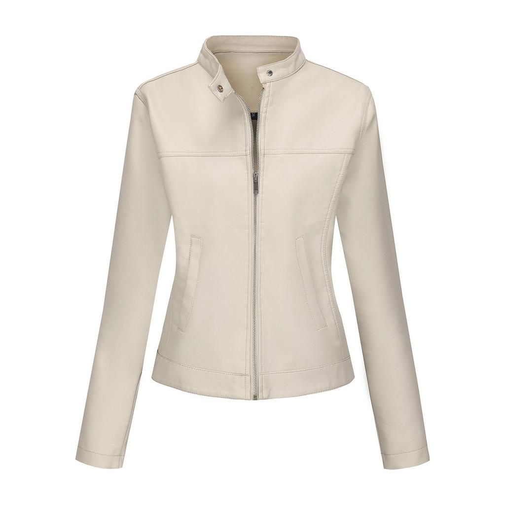 Women’s Leather Suede Jackets Faux Leather Fleece Lined Zip Up Motorcycle Coats Bomber Jacket Fashion Street Wear