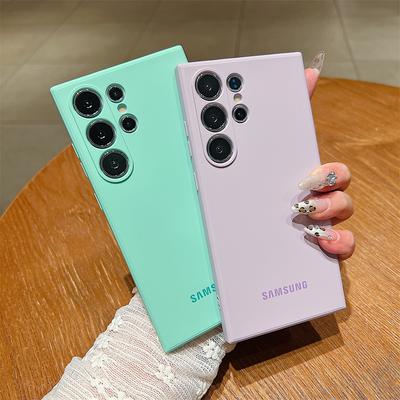 Flüssigsilikon Weiche Hülle Samsung Galaxy S26 S25 Ultra S24 S23 Plus S22 Pro S21 FE Offiziell Stoßfeste Schutzhülle