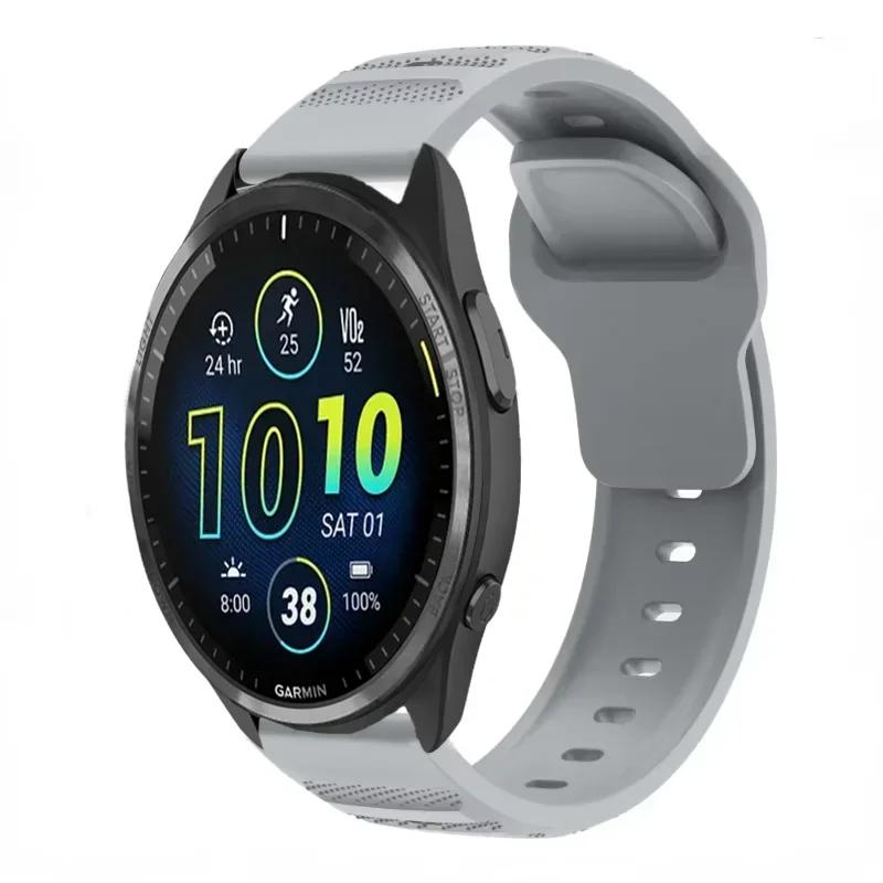 Силиконовый ремешок 20/22 мм для Garmin Active 5/Vivoactive 5/Venu 3 Дышащий браслет для Garmin Forerunner 965 265 165 55 955 Ремень