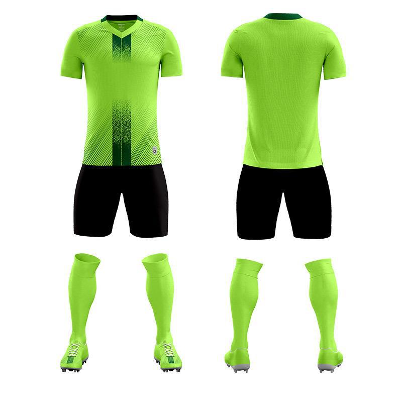 Children'S Football Uniform Set, Male And Female Adult Sports Training Clothing, Short Sleeve Middle Football Uniform