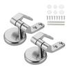 Silver Zinc Alloy Toilet Seat Hinge Replacement Set Stainless Steel Screws Included Gold Toilet Seat