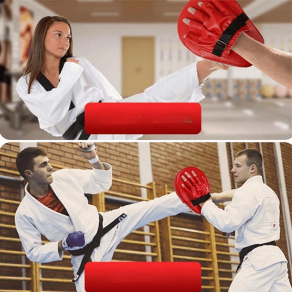2Pcs Tear Resistance Curved Boxing Hand Target Thickened Karate Kick Pads Muay Thai Training