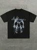 Skull And 'defton Es' Band Tribute Printed Casual Soft Short Sleeve Pure Cotton 220gsm T - Shirt