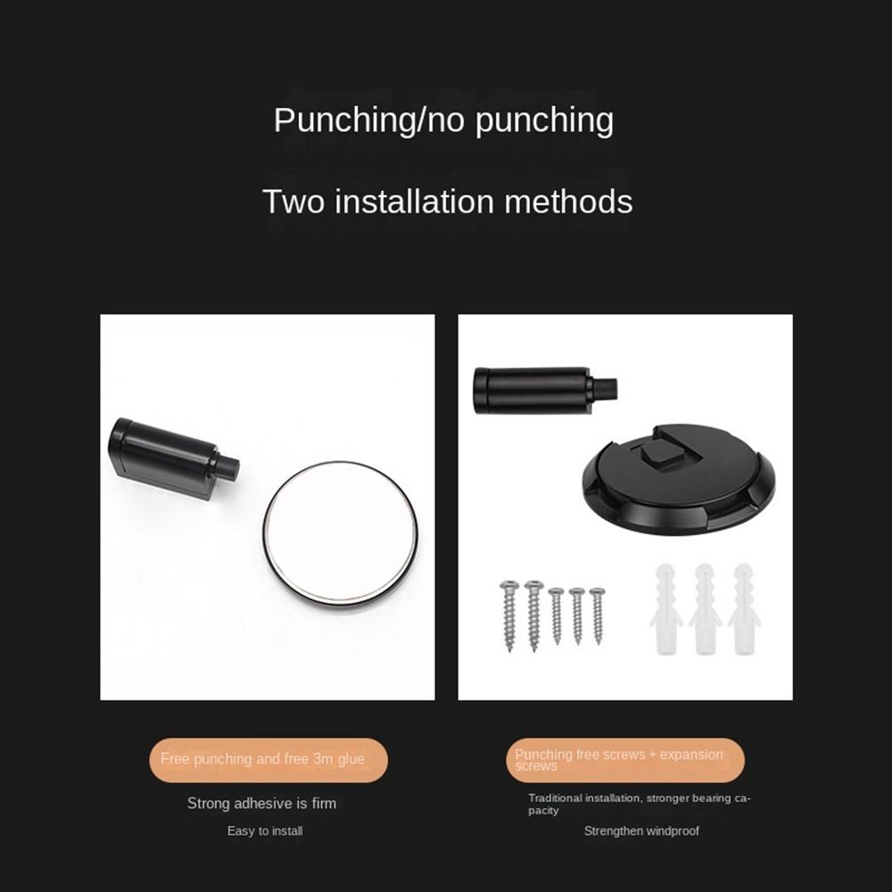New Zinc Alloy Mechanical Door Stopper Heavy Duty Non-punch Door Suction Hardware Adjustable Door Holder Furniture
