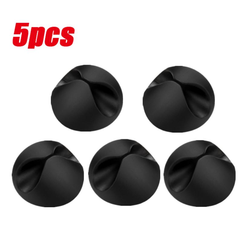 Car Cable Fastener Clip Silicone USB Cable Organizer Appliances Clips Car Cable Winder Holder Earphone Network Wire Fixed Clips
