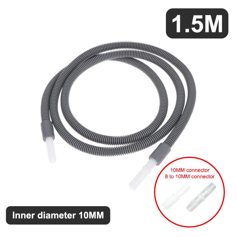 Dryer Drain Hose 10mm Heat Resistant Durable Replacement Extension with Adapter Multiple Sizes for Laundry Room Dryer Use