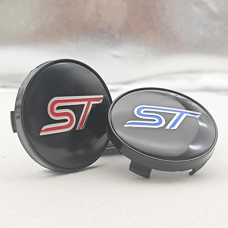 4pcs 60mm ST Line Car Wheel Center Hub Caps Rim Cover For Ford Focus Mondeo Mustang Fiesta Kuga MK2 Everest Escape Accessories