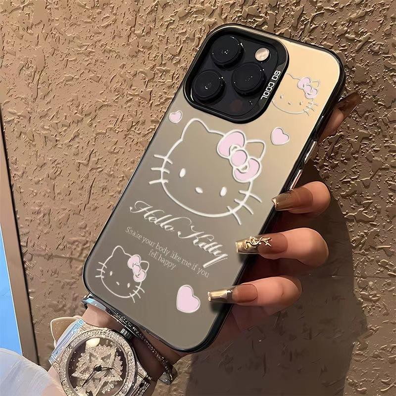 Cute KT cat applies to Apple 15plus mobile phone case iPhone16plus bow 14 Hello Kitty 17 cartoon