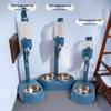 Vertical No-Spill Pet Water Dispenser with Suction Cup & Triple Steel Balls