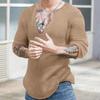 Maglioni da Uomo Autunno Inverno Scollo a V Casual Moda Maschile Manica Lunga Tinta Unita Versatili Maglie Lavorate a Maglia Maglioni Top da Gentmen