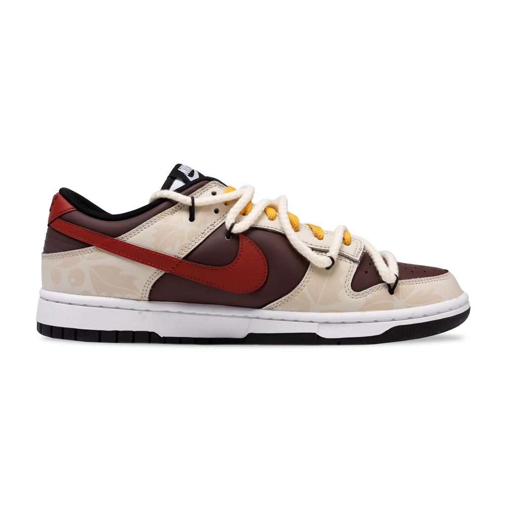 Nike Dunk Slip Resistant Abrasion Resistant Low top Skateboard Shoes Unisex Red Brown DD1391-100(Team348-)