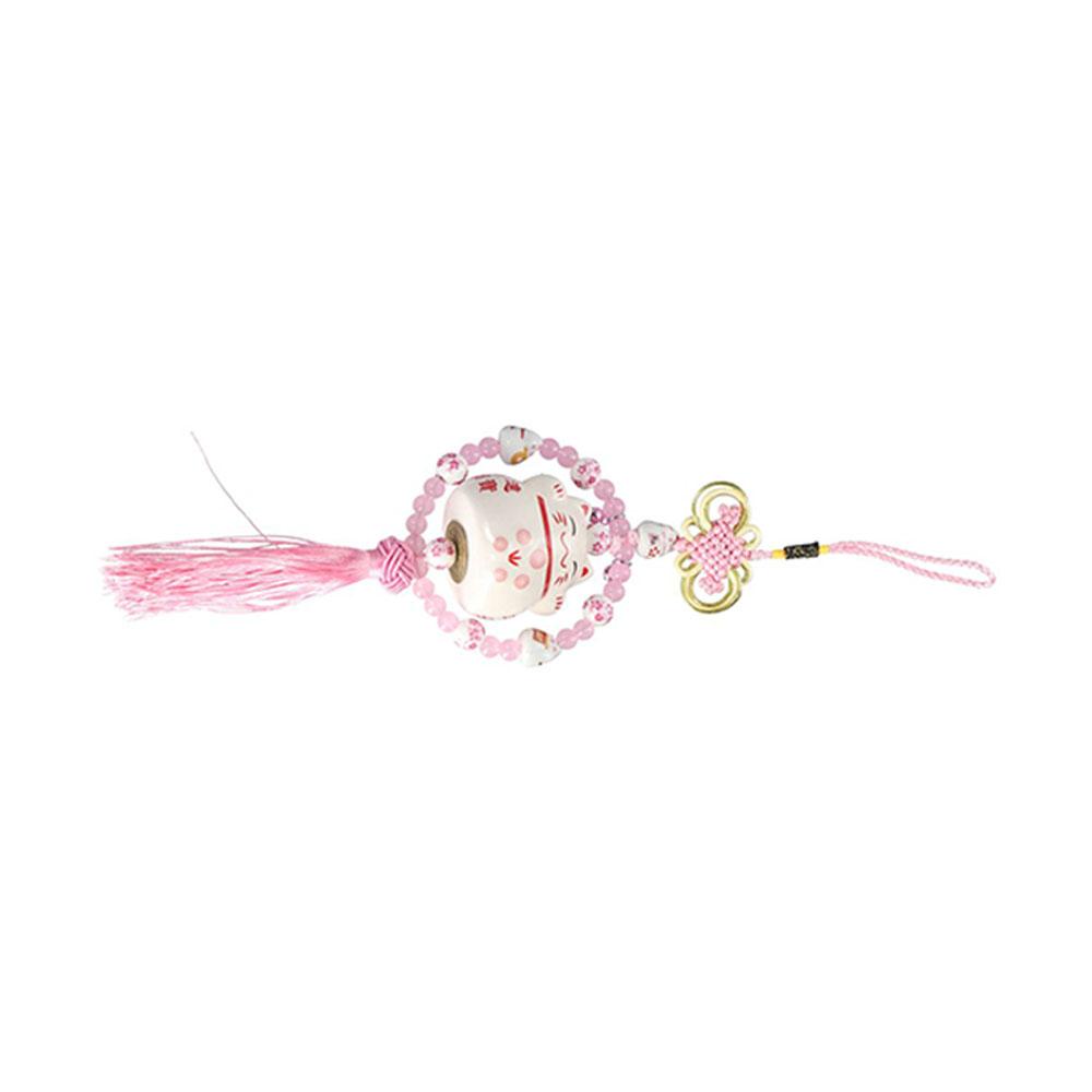 Fortune Cat Lucky Cat Car Interior Lucky Cat Car Pendants Cat Hanging Pendant Ceramic Cat Ornament