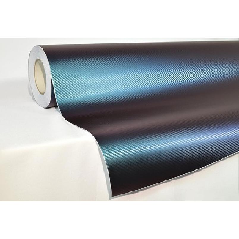 XPO Purple to Blue Chameleon Carbon Fiber Vinyl Wrap Roll w/Air-1ft x 5ft