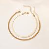Alloy double-layer anklet jewelry new thick chain jewelry high-end bracelet girls anklet