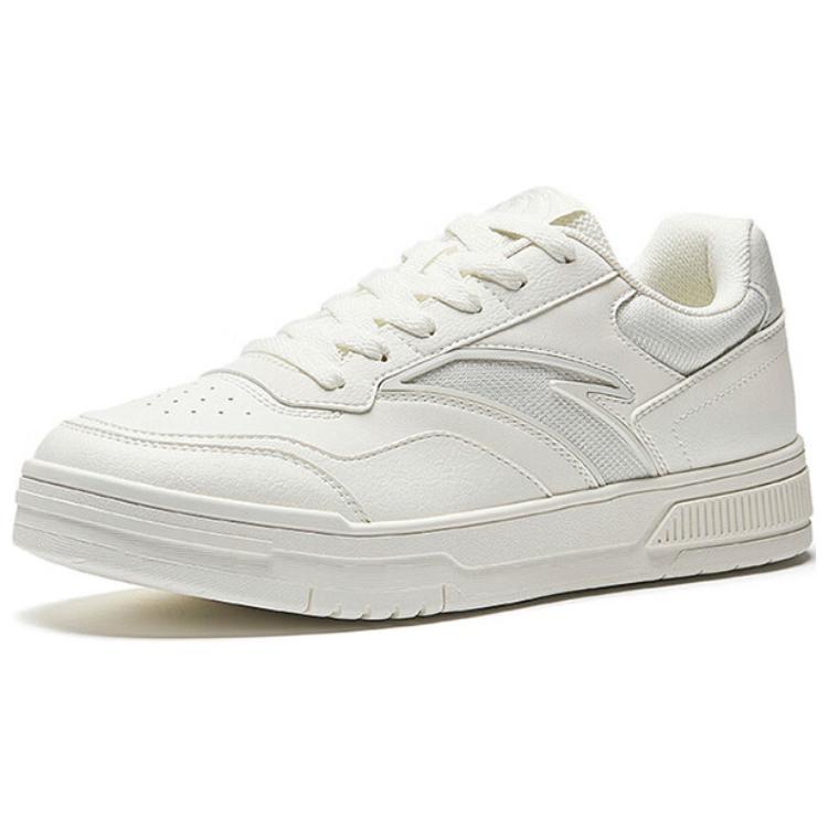Anta Baichuan Classic Versatile Non-Slip Wear-Resistant Low-Top Skate Shoes Women sneaker White Gray 122528012-1