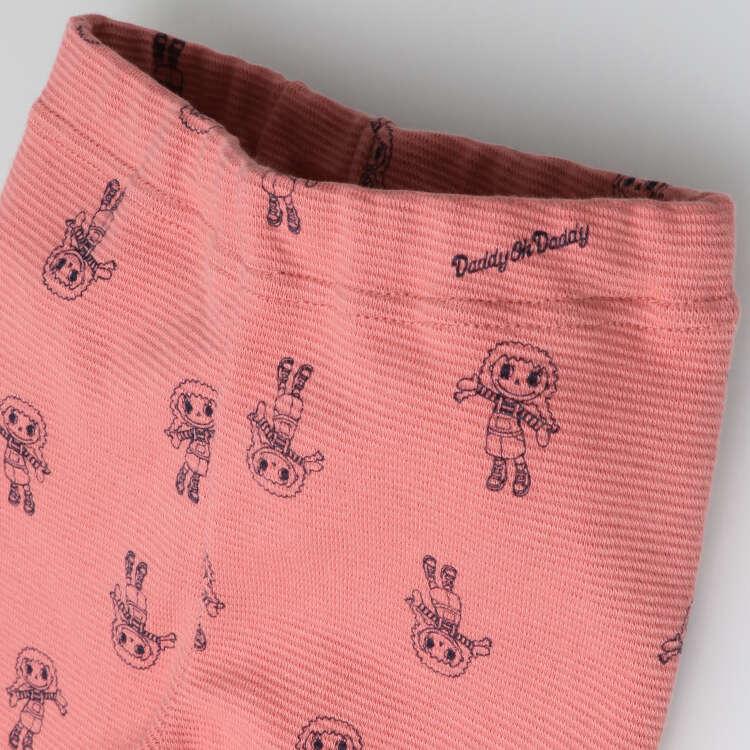 [Children's Clothing] Daddy Oh Daddy (Daddy O'daddy) Made In Japan Ripple Daddico Print Leggings 90cm-130cm V61050
