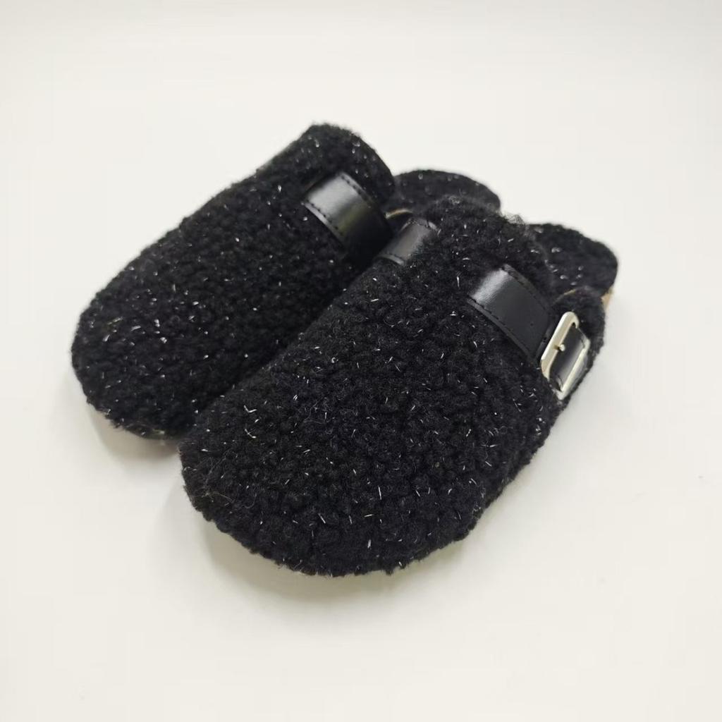 Ladies, Suede Shoes, Fluffy Slippers, Birkent Shoes, Outerwear Shoes, Toe Shoes, Slippers, Warm Shoes