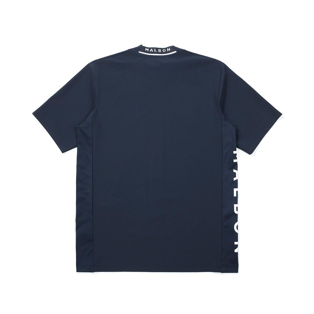 MALBON GOLF Bucket Ice Mock Neck Navy (Man)