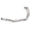 T700S Motorcycle Exhaust Modification: Stainless Steel Mid-Section with Dual Oxygen Sensors, Easy Non-destructive Installation