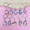 Adorable Unicorn Cartoon Keychain - DIY Backpack Pendant & Bag Charm, Hot Selling