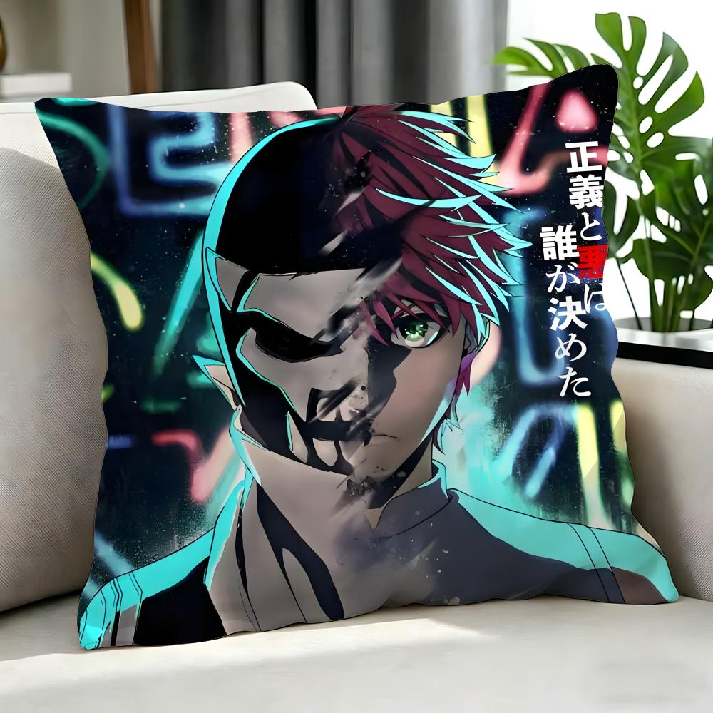 Anime Ranger Reject Cushion Cover Cushion Cover Set 4Pcs 50X50 45X45 40X40 Pillowcase Decorative Sofa Home Decor