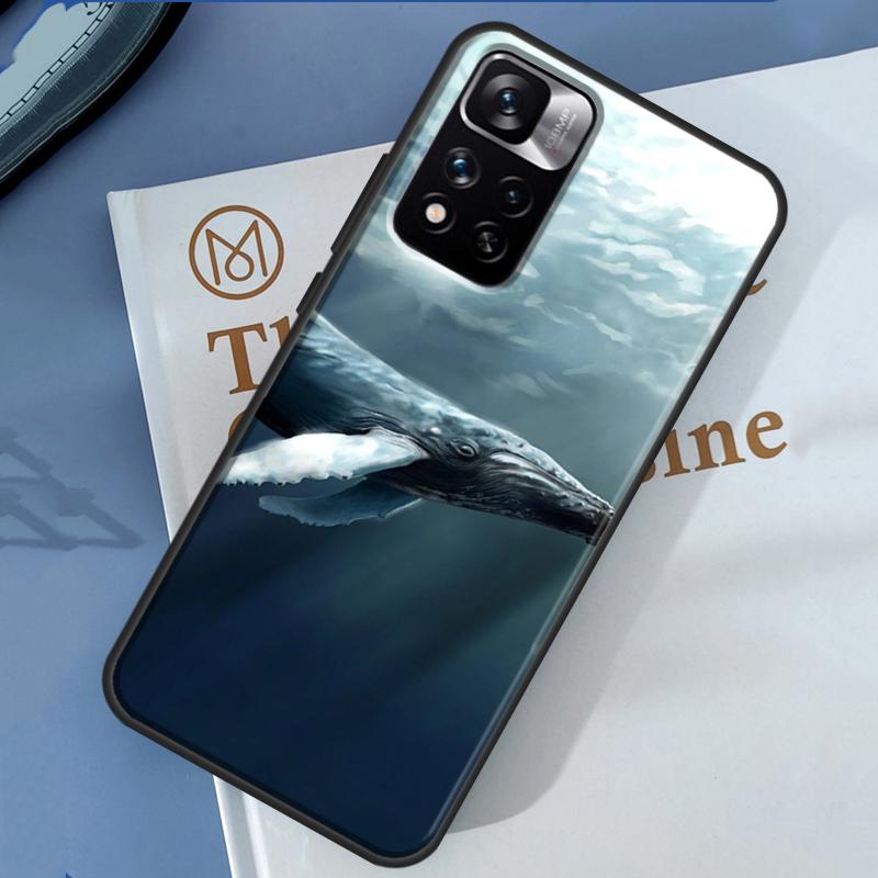 Blue Whale Case For Xiaomi Redmi 14C 13C 10C 12C Redmi Note 13 14 Pro 12 11 9 10 9S 10S 11S 12S Cover