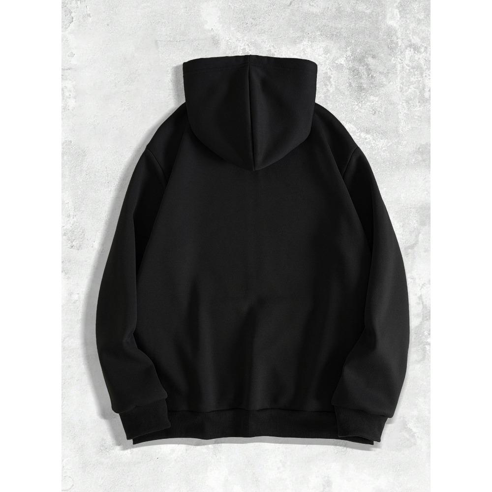Street Trendy, Cool, Carved, Cross, Vine Totem, Printed Zipper, Hooded Cardigan, Hoodie, Millennium Wasteland Style