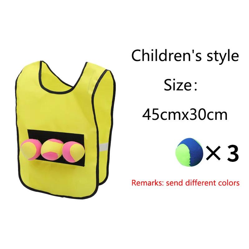 Children and Adult Outdoor Sport Toys for Kids Interaction Play Games Vest Ball Sticking Game