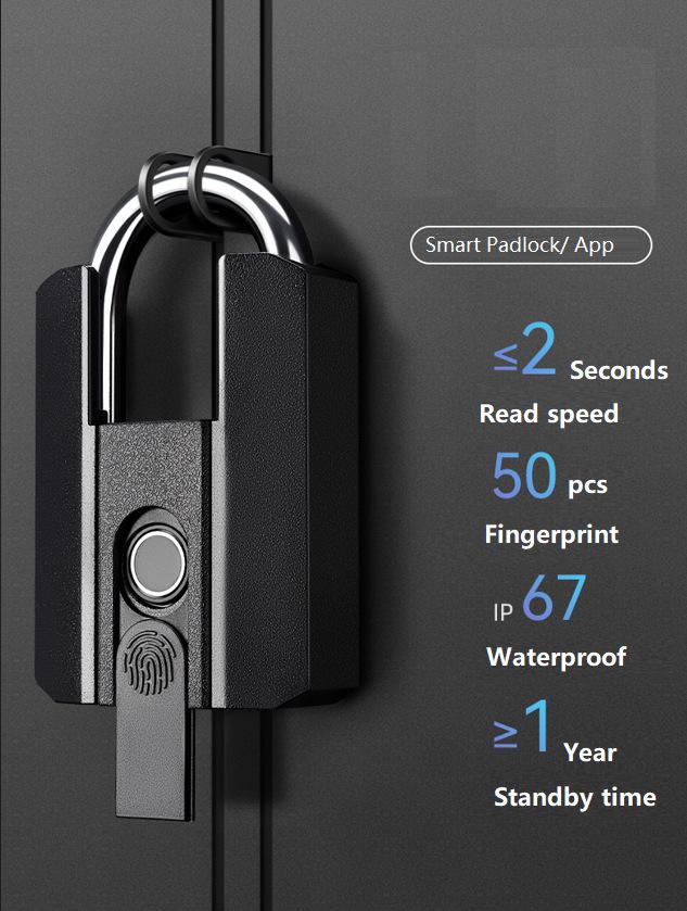 Fingerprint Smart Padlock | Fast Unlock for Outdoor Doors