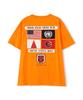 Avirex TOP GUN SHEETING PATCH T-SHIT, Men's, Size L (150), Orange, 783-3934012